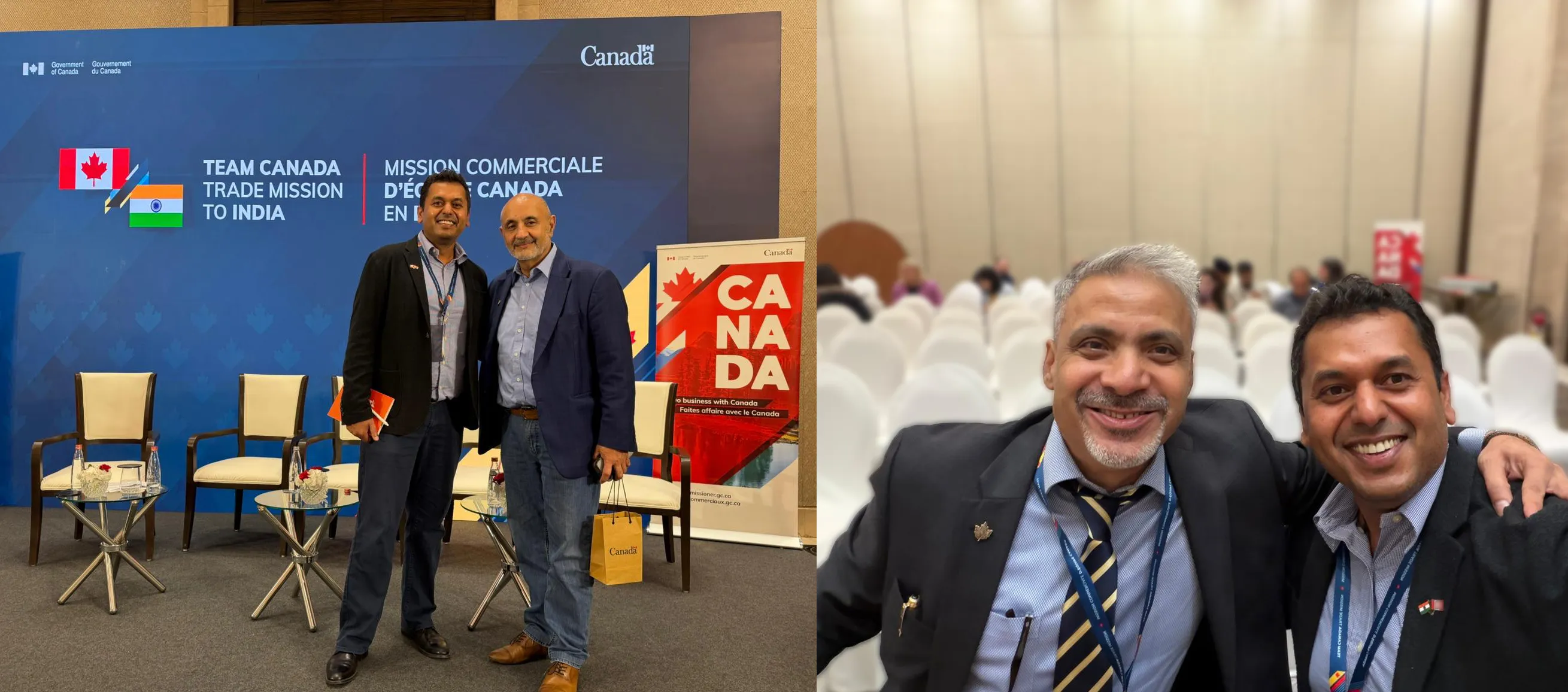 Dr. Rahul Kushwah with Raj Narula, Serial Tech Entrepreneur, and Ankit Vajpayee, VP of Global Business at Russell